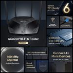 TP-LINK Routeur WiFi 6 AX3000 bi-bande- MR80X – Image 5
