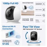 TP-Link Tapo C202 2M Caméra de sécurité panoramique et inclinable – Image 5