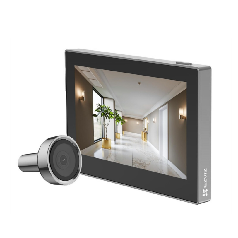 MOBILES (3) Ezviz HP2 Wire-Free Peephole Door Viewe - CS-HP2 - SILVER – Image 1