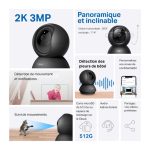 TP-LINK CAMÉRA DE SÉCURITÉ PANORAMIQUE ET INCLINABLE WIFI - TAPO C211 – Image 3