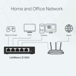 TP-LINK 5-PORT 10/100/1000MBPS DESKTOP SWITCH - LS105G – Image 4