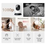 MERCUSYS CAMÉRA DE SURVEILLANCE 1080P WIFI PANORAMIQUE/INCLINABLE - MC200 – Image 3