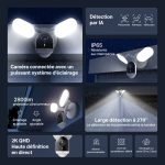 TP-LINK Caméra de surveillance extérieure connectée Tapo avec projecteurs TAPO C720 – Image 2