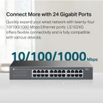 TP-LINK - LS1024G - 24-PORT GIGABIT DESKTOP/RACKMOUNT SWITCH – Image 7