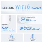 TP-LINK Routeur WiFi 6 Mesh AX3000 + CPL G1500 - DECO PX50(3-PACK) – Image 3