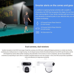 EZVIZ CS-H90 (4MP+4MP) Caméra Wi-Fi à double objectif panoramique et inclinable – Image 4