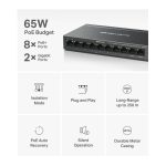 MERCUSYS - MS110CP- 8-Port 10/100 Mbps + 2-Port Gigabit Desktop Switch with 8-Port PoE+ – Image 5
