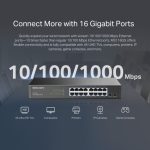 MERCUSYS 16-PORT GIGABIT DESKTOP/RACKMOUNT SWITCH - MS116GS – Image 5