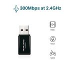 MERCUSYS N300 WIRELESS MINI USB ADAPTER - MW300UM – Image 2