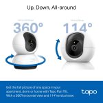 TP-LINK Caméra de surveillance 2K panoramique / inclinable - TAPO C220 – Image 4