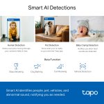 TP-LINK Caméra de surveillance 2K panoramique / inclinable - TAPO C220 – Image 5