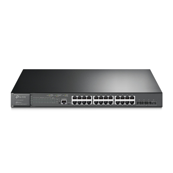 TL-SG3428XMP_normal_1606737767860a TP-LINK - TL-SG3428XMP- JETSTREAM 24-PORT GIGABIT AND 4-PORT 10GE SFP+ L2+ MANAGED SWITCH WITH 24-PORT POE+ – Image 1