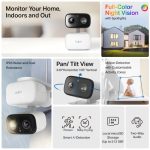 TP-LINK - Tapo C206 - Caméra de surveillance WiFi panoramique/inclinable intérieure/extérieure – Image 4