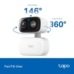 TP-LINK - Tapo C206 - Caméra de surveillance WiFi panoramique/inclinable intérieure/extérieure – Image 7