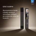 EZVIZ Reconnaissance faciale à double caméra et déverrouillage intelligent par analyse des veines de la paume- CS-DL50FVX
