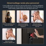 EZVIZ Reconnaissance faciale à double caméra et déverrouillage intelligent par analyse des veines de la paume- CS-DL50FVX – Image 7