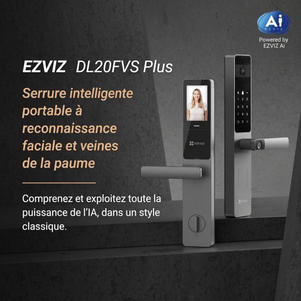 EZVIZ Face Recognition & Palm Vein Handheld Smart Lock - CS-DL20FVS-R201-WBP