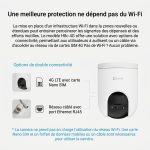 EZVIZ Caméra 4G panoramique et inclinable - CS-H8C 4G – Image 2