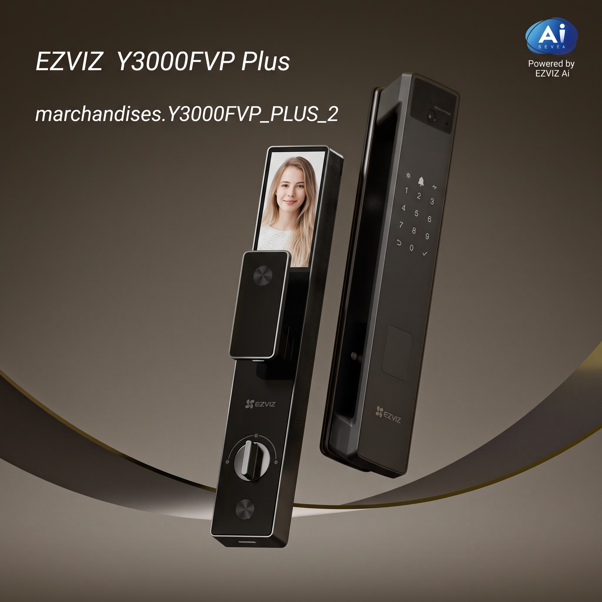 Image_s23ho7s23ho7s23h EZVIZ Face Recognition & Palm Vein Smart Lock - CS-Y3000FVP Plus – Image 1