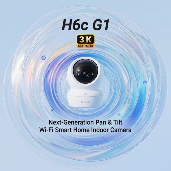 EZVIZ Smart Wi-Fi Pan & Tilt Camera - CS-H6C (5MP) (CS-H6C G1 3K)