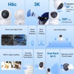 EZVIZ Smart Wi-Fi Pan & Tilt Camera - CS-H6C (5MP) (CS-H6C G1 3K) – Image 4