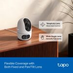 TP-LINK CAMÉRA DE SURVEILLANCE 2K PANORAMIQUE/INCLINABLE À Double objectif - TAPO C245D – Image 6